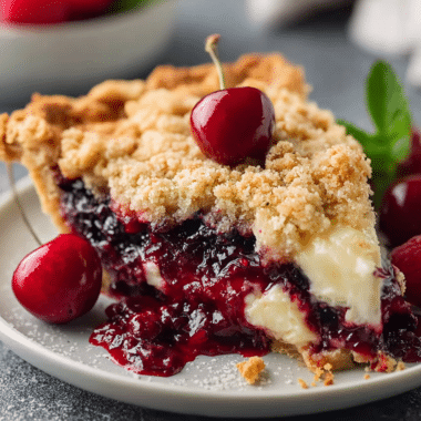 Cherry Crumble Pie: a Sweet, Tart, and Buttery Classic Dessert
