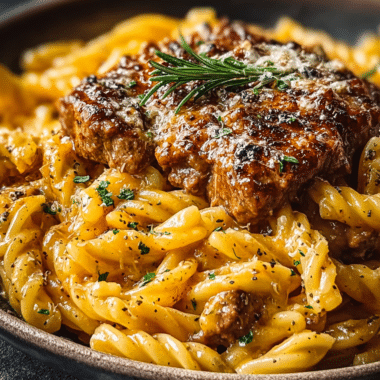 Creamy High Protein Beef Pasta