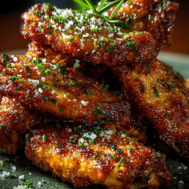 Crispy Baked Garlic Parmesan Chicken Wings