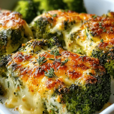 Sheet Pan Broccoli With Cheese
